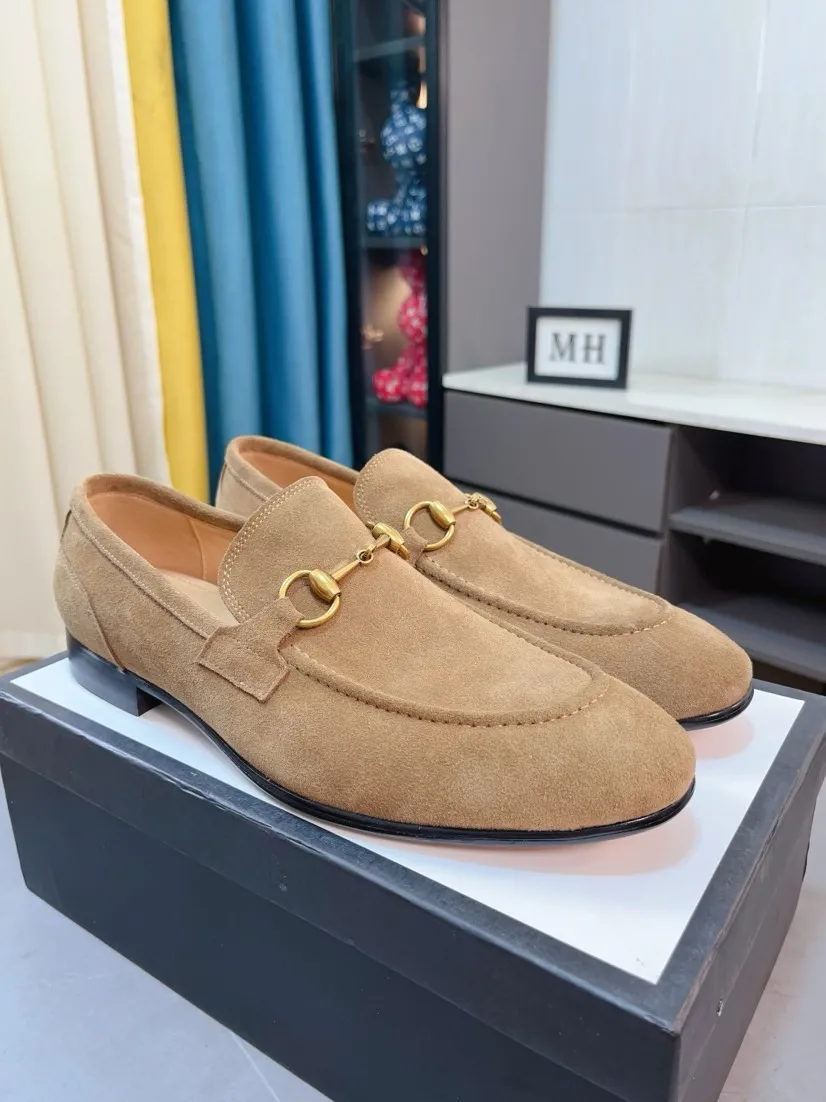 Men's shoes 💰500🌹🌹【GUCCI】The most popular classic Gucci leather shoes. Synchronized with the official website, the upper is made of Italian first-layer cowhide ➕cowhide lining, with unique brand and unique craftsmanship. Highlighting the hot style of the new year. Stop hesitating, stop wandering, get it now. Number: 38--44